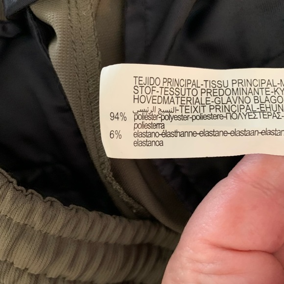 Zara Army Green Cuffed Drawstring Pants - Picture 8 of 11